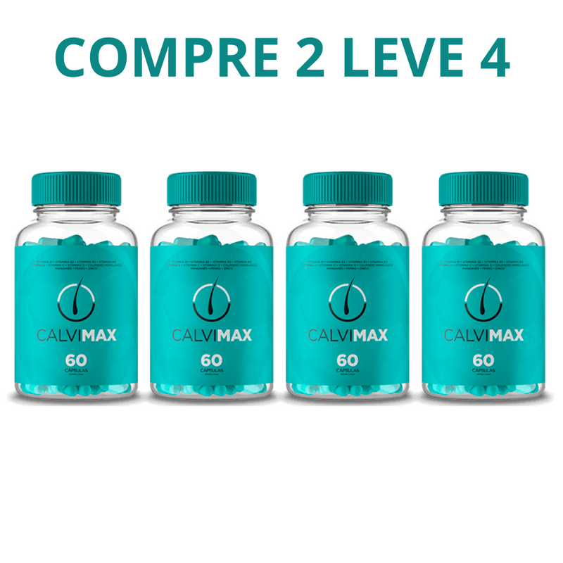 CalviMax 60 Capsulas - Diga Adeus A Calvície - Frete Grátis